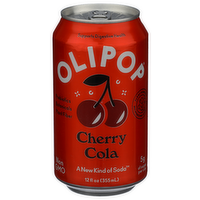 OLIPOP Prebiotic Cherry Cola Soda Pop - 12 Fluid Ounce