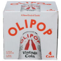 Olipop Prebiotic Soda, Vintage Cola, 4PK - 12 Fluid Ounce - 4 Count