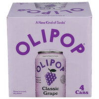 Olipop Prebiotic Soda, Classic Grape, 4PK - 12 Fluid Ounce - 4 Count