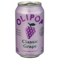 Olipop Classic Grape Carbonated Shelf Stable - 12 Fluid Ounce