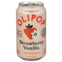 Olipop Strawberry Vanilla Shelf Stable - 12 Fluid Ounce