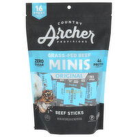 COUNTRY ARCHER PROVISIONS Original Beef Mini Sticks - 0.5 Ounce - 16 Count