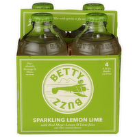 BETTY BUZZ Sparkling Lemon Lime - 9 Fluid Ounce - 4 Count