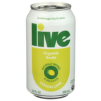 Live Soda Citrus Rush Lemon Lime - 12 Fluid Ounce