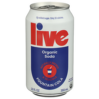 Live Soda Fountain Cola - 12 Fluid Ounce