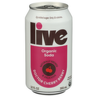 Live Soda Spicy Cherry Berry Doctor - 12 Fluid Ounce