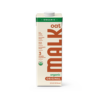 Malk Unsweetened Original Shelf Stable Oat - 32 Fluid Ounce