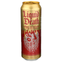 LIQUID DEATH Rest In Peach Iced Tea Singles - 19.2 Fluid Ounce