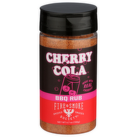 FIRE & SMOKE Society Savory Spices With A Distinct Soda Pop Sweetness, Hit Of Tart Cherry, And Whiff Spices, Our Irresistible Blend Will Steal The Show At Any COOKOUT. Dry Seasoning Cherry Cola Medium - 6.7 Ounce