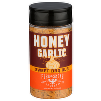 FIRE & SMOKE Society Garlic And Brown Sugar Notes Of Paprika, Black Pepper, THYME. The Beloved BBQ Duo Honey Meld With Robust, Savory Including Dry Seasoning Blend Medium - 6.5 Ounce