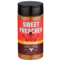 FIRE & SMOKE SOCIETY Brown Sugar, Red Spices & Herbs Our Sweet And Sassy Blend Of Paprika, Create a Satisfying Southern Flavor Profile Welcome At Any Barbecue. Dry Seasoning Preacher Medium - 5.4 Ounce