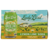 Lady Bird Soda CO. Lemon Lime 6PK - 6 Count