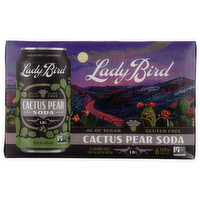 Lady Bird Soda CO. Cactus Pear 6PK - 6 Count