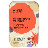 PYM Mixed Berry Attention Chews - 20 Count