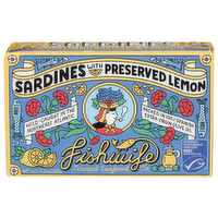 Fishwife Tinned Seafood CO. Sardines With Preserved Lemon - 4.2 Ounce