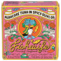 Fishwife Tinned Seafood CO. Albacore Tuna In Spicy Olive Oil - 3.2 Ounce
