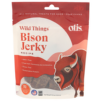 O.T.I.S. Savory Bison Jerky Chunck Soft Dog Treat - 4 Ounce