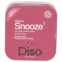 Diso Cherry Snooze Dissolvable Supplement Strips - 30 Count