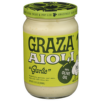 Graza Unscented Garlic Softened Aioli By Jar - 11.2 Fluid Ounce