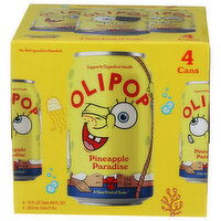 Olipop Spongebob Pinapple Paradise - 12 Fluid Ounce - 4 Count