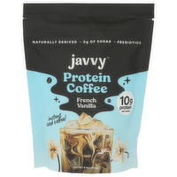 Javvy Coffee French Vanilla Powder Instant Iced With Premium Whey Protein & No Added Sugar - 8.9 Ounce
