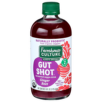 Farmhouse Culture Ginger Beet Fermented Veggie Drink Gut Shot - 16 Fluid Ounce