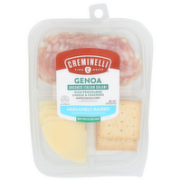 Creminelli Genoa Salami Sliced Genoa & Provolone W Crackers - 2 Ounce