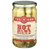 Yee Haw Pickle Co. Spicy Hot Damn Dills - 24 Ounce