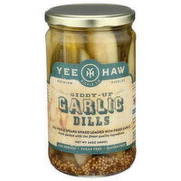 Yee Haw Pickle Co. Giddy Up Dills Garlic Dill Spears - 24 Ounce