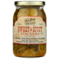 Yee Haw Pickle Co Sweet & Spicy Stackers - 16 Ounce