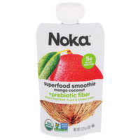 Noka Mango Coconut Superfood Smoothie + Prebiotic Fiber - 4.22 Ounce