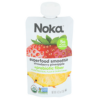 Noka Strawberry Pineapple Superfood Smoothie + Prebiotic Fiber - 4.22 Ounce