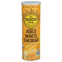 The Good Crisp Company Crisps, Aged White Cheddar - 5.6 Ounce