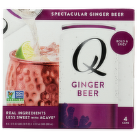 Q Mixers Non-Alcoholic Carbonated Mixer - 7.5 Fluid Ounce - 4 Count