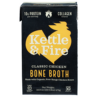 Kettle & Fire Classic Chicken Bone Broth - 16.9 Ounce