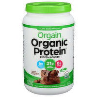 Orgain Chocolate Organic Protein Powder Plant Based Creamy Fudge - 32.4 Ounce