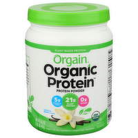 Orgain Vanilla Organic Protein Powder Plant Based Sweet Lb Bean - 16.3 Ounce