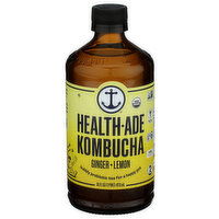 HEALTH-ADE Ginger Lemon Kombucha - 16 Fluid Ounce