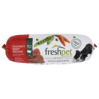 Freshpet Beef Recipe With Carrots, Peas & Brown Rice Chunky Dog Food - 1.5 Pound