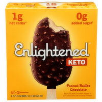 Enlightened Peanut Butter Chocolate Keto Ice Cream Chip Bar - 2.75 Fluid Ounce - 4 Count