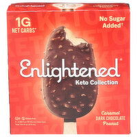 Enlightened Ice Cream Caramel Dark Chocolate Peanut Keto Bar - 2.65 Fluid Ounce - 4 Count