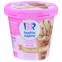 Baskin Robbins Vanilla Flavored Pralines 'n Cream Ice - 14 Fluid Ounce