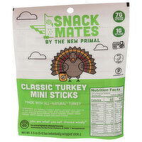 The New Primal Snack Mates Mini Turkey Sticks New Primal Meat Protein - 0.5 Ounce - 5 Count