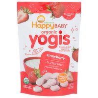 Happy Baby Organic Yogis Freeze Dried Yogurt & Fruit Snacks Strawberry - 1 Ounce