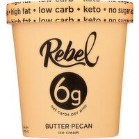 Rebel Ice Cream Butter Pecan - 1 Pint