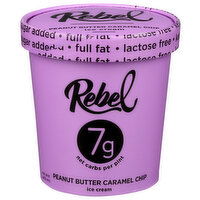 Rebel Ice Cream Pb Caramel Chip - 1 Pint