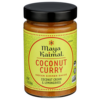 Maya Kaimal Coconut Curry Simmer Sauce Shelf Stable Jarred Glass - 12.5 Ounce
