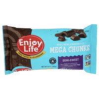 Enjoy Life Chocolate Gluten Free Baking Chunks Semi-Sweet Mega - 10 Ounce