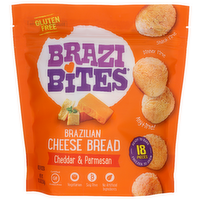 Brazi Bites Cheddar & Parmesan Brazilian Cheese Bread - 0.639 Ounce - 18 Count
