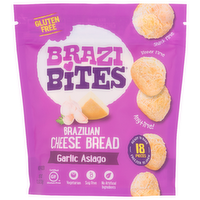 Brazi Bites Garlic Asiago Brazilian Cheese Bread - 0.639 Ounce - 18 Count